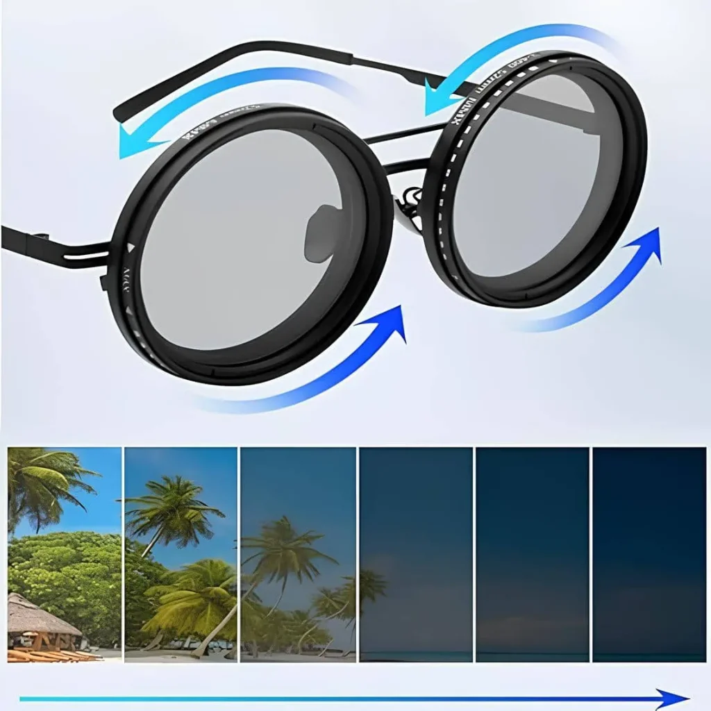 عینک با لنز قابل تنظیم