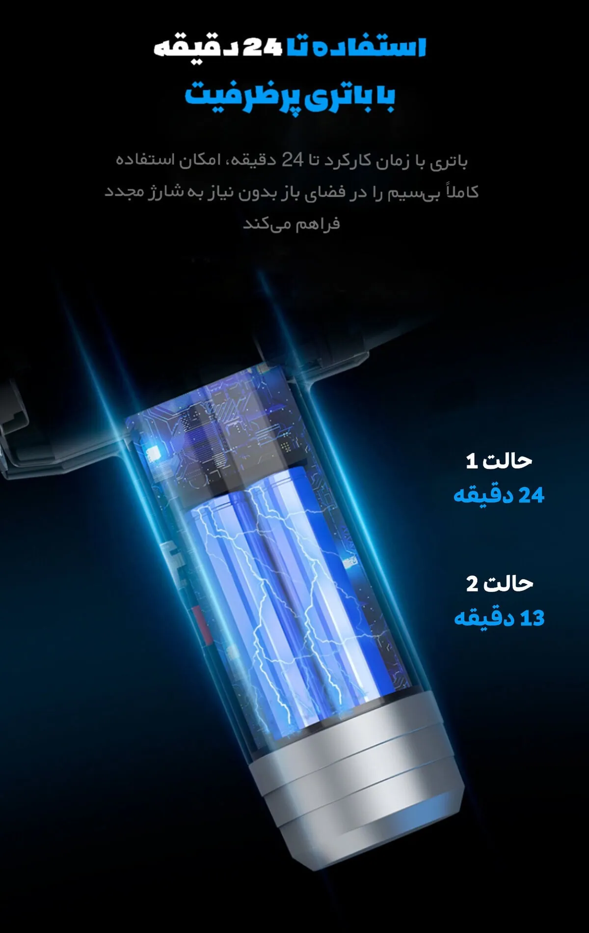 جاروبرقی ماشین شارژی D9PRO