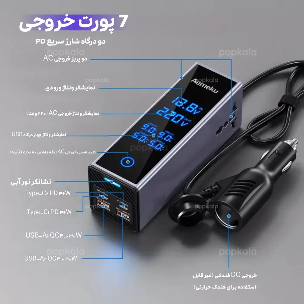 مبدل برق ماشین به شهری